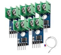 AZDelivery 5 x MAX6675 Sensor de Temperatura con Sonda Tipo K y Jumper Wire Compatible con Arduino y Raspberry Pi con E-Book Incluido!