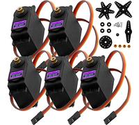 AZDelivery 5 x MG996R Micro Digital Servo Motor con Engranaje metálico para RC Robot Avión Helicóptero Compatible con Arduino con E-Book Incluido!