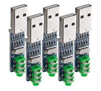 AZDelivery 5 x Mini PCM2704 Tarjeta de Sonido USB Tarjeta decodificadora USB DV 5V DAC Compatible con Raspberry Pi con E-Book Incluido!