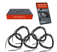 AZDelivery DS18B20 - Cable digital de acero inoxidable (5 unidades, 2 m, sensor de temperatura, resistente al agua, compatible con Arduino y Raspberry Pi, incluye libro electrónico)