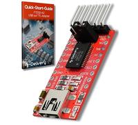 AZDelivery FT232RL Adaptador,USB a TTL Serial Adaptador Convertidor, Módulo convertidor 3.3 V y 5V Compatible con Arduino con E-Book Incluido!