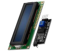 AZDelivery HD44780 16x2 Modulo LCD Display Bundle con Interfaz I2C 2x16 Caracteres Compatible con Arduino y Raspberry Pi con E-Book Incluido! (con Fondo Azul y Caracteres Blancos)
