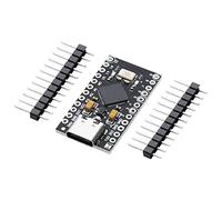 AZDelivery Pro Micro ATMEGA32U4 - Placa de desarrollo (5 V/16 MHz, módulo de microcontrolador con cargador de arranque IDE con 2 cabezales de fila, USB C)