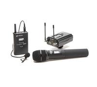 Azden 330LH UHF On-Camera Sistema de mano y cuerpo Pack profesional, práctico, negro, (AZD330LH)