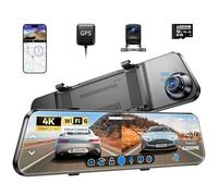AZDOME Cámara de Coche 11.8" Mirror Dash CAM 4K+1080P Espejo Retrovisor Pantalla táctil Camara Trasera Visión Nocturna Modo de estacionamient(PG17)