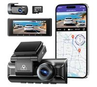 AZDOME Dashcam 4K+2.5K Delantera y Trasera con,Pantalla IPS de 3,18 Pulgadas dash cam coche, Tarjeta de 64 GB, WiFi de 5,8 GHz, GPS, WDR Gran Angular de 170°, Admite hasta 256 GB (M550 Pro)
