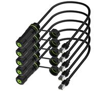 Azduou Adaptador Ethernet impermeable para Starlink Gen 3 y Starlink Mini, adaptador de extensión de cable Starlink Gen 3, acoplador Starlink estándar a RJ45 para Starlink V3/Mini Dish y Router (5