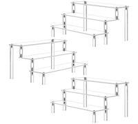 AZEAM Acrílico Iift Rack Expositor Figuras Populares Mesa Acrílico Transparente Organizador Esmalte De Uñas Especias Cosméticos Manualidades Joyero Cupcakes Buffets Postres Modelos 3 Packs