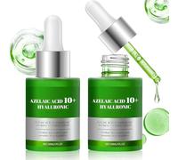 Azelaic Acid 10 Hyaluron Redness Soothing Serum, Acido Azelaico Serum Facial, Hyaluronic Acid, Niacinamide, Antienrojecimiento y Calma la Piel, Apto para Todo Tipo de Piel, 2PCS