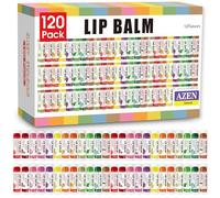 AZEN - Paquete de 120 bálsamos labiales, bálsamo labial natural, producto para el cuidado de los labios, bálsamo hidratante para labios secos y agrietados