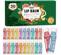 AZEN - Paquete de 30 bálsamos labiales, bálsamo labial natural, producto para el cuidado de los labios, bálsamo labial hidratante para labios secos y agrietados