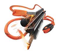 aZengear Flint Steel Pro Pedernal Supervivencia, Arrancador de Fuego, ⌀13mm XXL Ferro Rod Firesteel, Magnesio Survival Fire Starter Kit para Acampada y Senderismo, Bushcraft