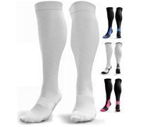aZengear Calcetines de Compresión para Hombres y Mujer (20-30mmHg ) Medias de Compresion Varices, Deporte, Running, Embarazo, Circulación Sanguínea, Vuelos y Trombosis, Enfermeria, Médicos L/XL