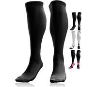 Calcetines de Compresión para Hombres y Mujer (20-30mmHg ) Medias de Compresion Varices, Deporte, Running, Embarazo, Circulación Sanguínea, Vuelos y Trombosis, Enfermeria, Médicos LXL