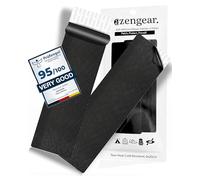 aZengear Parche de Reparación - Tela de Poliéster Impermeable, Autoadhesiva y Resistente a Desgarros, Frío y Calor para Plumas, Abrigos, Monos de Nieve, Zapatos, Tiendas, PVC (Negro, 6x20cm)