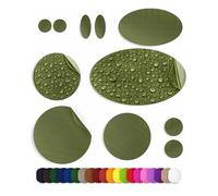 aZengear Parches de reparación de chaqueta de plumón, autoadhesivos, impermeables, resistentes al desgarro, tela de nailon para fijar agujeros en la ropa, pantalones de esquí (11 piezas, Oliva)