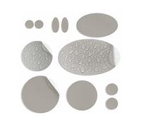 aZengear Parches de Reparación de Nylon de Autoadhesivo | Parche Impermeables para Chaqueta de Plumón, Tienda, Bolsa, Ropa, Reparar Agujeros (11 Piezas, Topo)