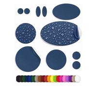 aZengear Parches de Reparación de Nylon de Autoadhesivo | Parche Impermeables para Chaqueta de Plumón, Tienda, Bolsa, Ropa, Reparar Agujeros (11 Piezas, Azul oscuro)