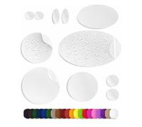 aZengear Parches de Reparación de Nylon de Autoadhesivo | Parche Impermeables para Chaqueta de Plumón, Tienda, Bolsa, Ropa, Reparar Agujeros (11 Piezas, blanco)