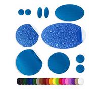 aZengear Parches de Reparación de Nylon de Autoadhesivo | Parche Impermeables para Chaqueta de Plumón, Tienda, Bolsa, Ropa, Reparar Agujeros (11 Piezas, Azul)