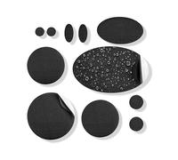 aZengear Parches de Reparación (30+ colores) para chaquetas de pluma, tiendas, zapatos y tapicería, autoadhesivos, impermeables y resistentes a desgarros (11 piezas, Negro)