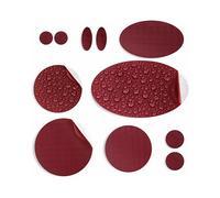 aZengear Parches de Reparación de Nylon de Autoadhesivo | Parche Impermeables para Chaqueta de Plumón, Tienda, Bolsa, Ropa, Reparar Agujeros (11 Piezas, Borgoña)