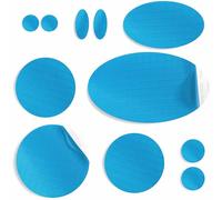 aZengear Parches de reparación de chaqueta de plumón, autoadhesivos, suaves, resistentes al desgarro, tela de nailon para fijar agujeros en la ropa, pantalones de esquí (11 piezas, Turquesa)