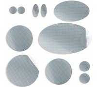 aZengear Parches de Reparación de Nylon de Autoadhesivo | Parche Impermeables para Chaqueta de Plumón, Tienda, Bolsa, Ropa, Reparar Agujeros (11 Piezas, plata)