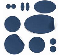 aZengear Parches de Reparación de Nylon de Autoadhesivo | Parche Impermeables para Chaqueta de Plumón, Tienda, Bolsa, Ropa, Reparar Agujeros (11 Piezas, Azul oscuro)