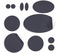 aZengear Parches de Reparación de Nylon de Autoadhesivo | Parche Impermeables para Chaqueta de Plumón, Tienda, Bolsa, Ropa, Reparar Agujeros (11 Piezas, Gris oscuro)