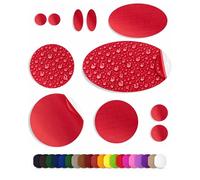 aZengear Parches de Reparación de Nylon de Autoadhesivo | Parche Impermeables para Chaqueta de Plumón, Tienda, Bolsa, Ropa, Reparar Agujeros (11 Piezas, Roja)