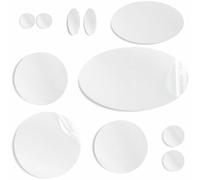 aZengear Parches de Reparación de Nylon de Autoadhesivo | Parche Impermeables para Chaqueta de Plumón, Tienda, Bolsa, Ropa, Reparar Agujeros (11 Piezas, blanco)