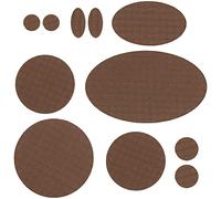 aZengear Parches de Reparación de Nylon de Autoadhesivo | Parche Impermeables para Chaqueta de Plumón, Tienda, Bolsa, Ropa, Reparar Agujeros (11 Piezas, marrón)