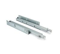 AZERODESIGN-Guias Correderas para Cajones-Rieles para Cajones-Guia Cajon Regulación Lateral en Altura-para Cajoneras-Muebles-Armario-Extracción Total con Sistema de Auto Frenado-peso de 35kg(400mm)