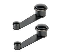 AZERODESIGN-Topes para Puertas Suelo- Sujeta Puertas-Tope Puertas Suelo-Retenedor puerta Giratorio- Atornillado al suelo-Taco Expandible-Para Puertas 50mm(NEGRO PACK 2 UNID.)