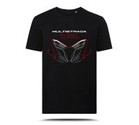 AZgraphishop Camiseta con gráfica Multistrada V4 Silhouette Style TS-DUC-001, Negro , XL