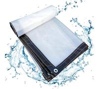 AZHANGYB Toldo Lona Alquitranada 2x8m, Lona Transparente Anticongelante Anti CongelacióN PelíCula Prueba De Lluvia Toldo De Aislamiento Cubierta De PláStico PE