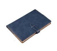 AZHKJKZH Bloc-Notes libreta Cuaderno De Reuniones De Oficina B5 con Hebilla, Sencillo Material Escolar(Blue)