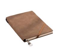 AZHKJKZH Bloc-Notes libreta Libreta A5 con Correa Elástica, Portalápices Y Libro De Actas De Reuniones Material Escolar(Bruin)