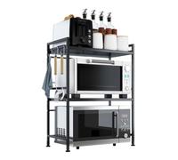 AZHKJKZH Estante para Microondas Estante For Horno De Microondas Metal Expandible, Suministros Cocina, Mostrador Vajilla, Soporte For Olla Arrocera Ahorra Espacio