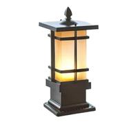 AZHKJKZH Lámpara Poste Lámpara De Poste China Moderna, Resistente Al Agua, Aluminio Y Vidrio, Para Exteriores, Para Villa, Patio, Puerta, Jardín Jardín Paisaje