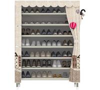 AZHKJKZH Mueble Torre De Zapatero 8 Niveles, Gabinete Organizador Almacenamiento Zapatos Portátil Armario Unidades Estante Pie con Cubierta Tela A Prueba Polvo for El Hogar Organizador Calzado(B)