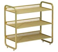 AZHKJKZH Mueble Zapatero De Arte del Hierro Multicapa, Rejilla Minimalista Nórdico, Organizador Zapatos, Estante Almacenamiento para Dormitorio Organizador Calzado(3 Tier)