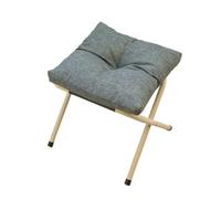 AZHKJKZH Otomano Taburete Reposapiés Plegable con Cojín Grueso, Multifuncional, Portátil Accesorio para El Hogar(Gray)