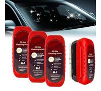Azhouses Car Glass Oil Film Remover, Azhouses Cleaner, Oil Film Cleaning Brush for Car Windows, Glass Cleaning Board for Windshield, Improves Clarity and Visibility, Universal (3pcs)