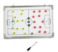 AZIDWERYQ 1 Juego de Tablero táctico de fútbol, Tablero táctico de fútbol de 18x10 Pulgadas, táctica magnética borrable, tácticas de impresión claras, para Equipo Auxiliar de Entrenamiento