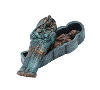 AZIDWERYQ 1 Pieza decoración de Acuario Rey Egipcio Tutankamón faraón sarcófago ataúd con estatuilla de Momia Conjunto Adorno para pecera lápida Escultura histórica