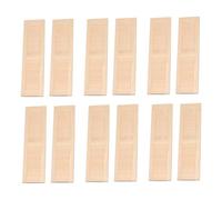 AZIDWERYQ 12PCS Persianas de Casa de Muñecas Clásico de Madera Mini 1 12 Escala Muebles de Casa de Muñecas 4.5x1.3x0.2 Pulgadas Ventanas Divertidas Muebles de de DIY para Niños de