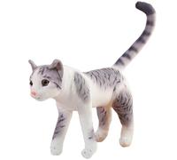 AZIDWERYQ Animales de Peluche realistas de Gato atigrado, Juguete de Gatito de Peluche, Gato Americano de Pelo Corto Realista, muñecos de de Gatito para la ansiedad, Mujeres y niños Antes de acostars