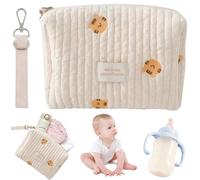 AZIDWERYQ Bolsa de pañales Bolsas organizadoras 10 x 9 x 5 Organizador de bolsa de bebé de gran capacidad de pañales portátil Organizador de algodón de mano para cochecitos Bebé niña niño